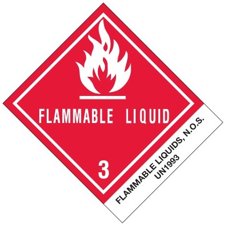 Bsc Preferred 4 x 4 3/4'' - ''Flammable Liquids, N.O.S.'' Labels BUY00029769